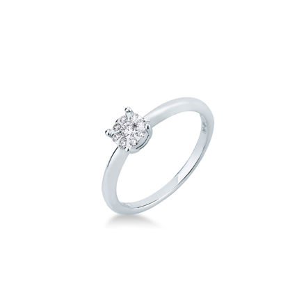 Immagine di ANELLO ORO BIANCO CON DIAMANTI AB642/10