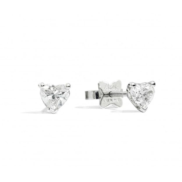 Immagine di ANNIVERSARY LOVE Orecchini punto luce in oro bianco e diamanti E67PX001