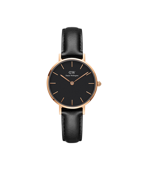 Immagine di CLASSIC PETITE QUARZO ROSE GOLD SHEFFIELD BLACK 28MM DW00100224