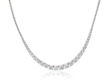 Crieri classic collana in oro bianco e diamanti bianchi taglio brillante,