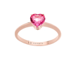 Immagine di FANTASIA DI TOPAZIO ANELLO ORO ROSA E TOPAZIO ROSA A CUORE ANB 2545