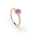 Immagine di DORA ANELLO DIAMANTI E ZAFFIRO ROSA 20100621