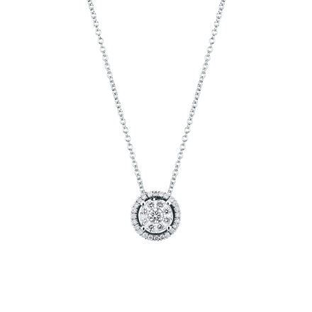 Immagine di COLLANA ORO BIANCO CON DIAMANTI AB759/10