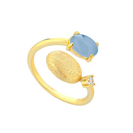 Immagine di ANELLO MILKY VENICE GIALLO IN ARGENTO ANIS 001-BLU