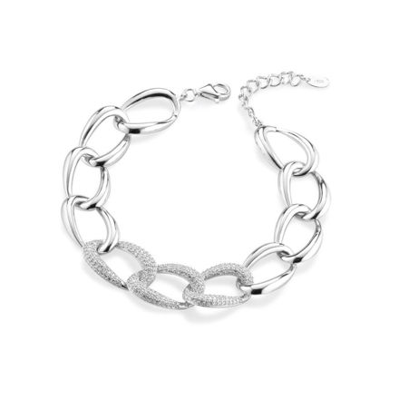 Immagine di BRACCIALE GROUMETTE BIANCA ZIRCONATA VENICE BRDV 055