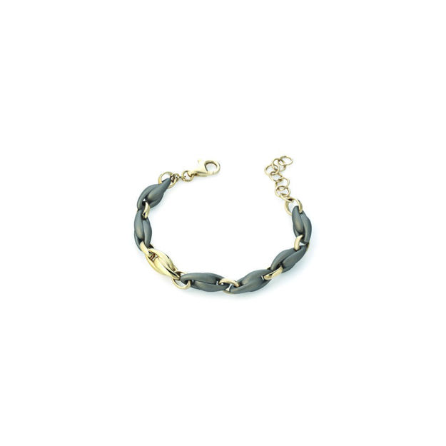 Immagine di BRACCIALE ARGENTO E GOMMA BRAR 119