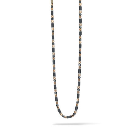 Immagine di MINERAL COLLANA IN ACCIAIO ED EMATITE UGL 734