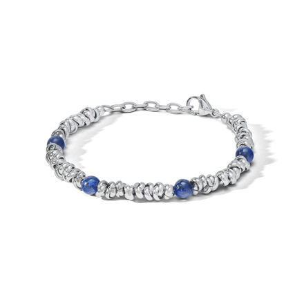 Immagine di DISTRICT BRACCIALE IN ACCIAIO E LAPIS BLU UBR 1159