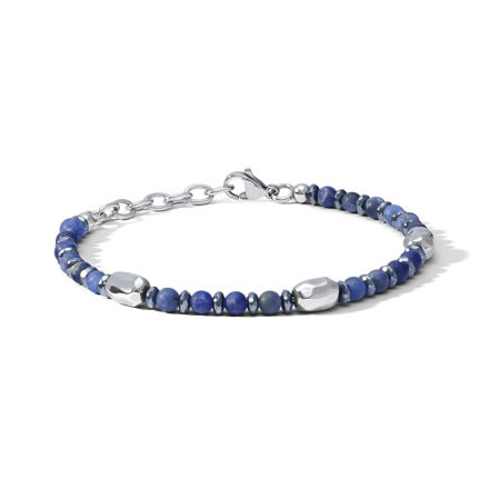 Immagine di DISTRICT BRACCIALE IN ACCIAIO E SODALITE UBR 1207