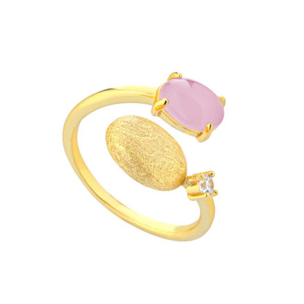 Immagine di ANELLO MILKY VENICE GIALLO IN ARGENTO ANIS 001-ROSA